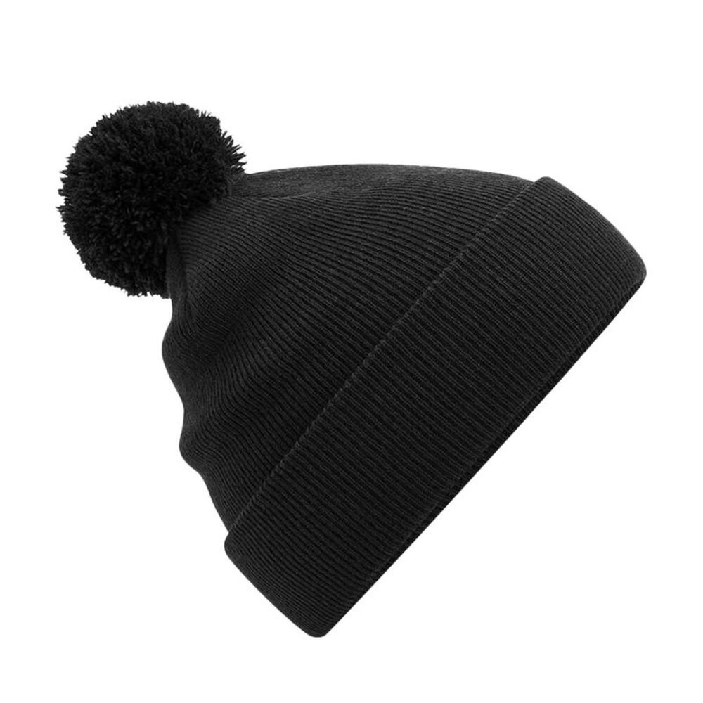 Beechfield Childrens/Kids Original Pom Pom Beanie / Black